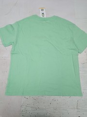 State of Mine Indiana Embroidered Short Sleeve T-Shirt Mint Green Size Med AM6