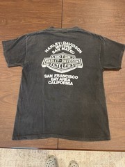 1989 Vintage 3D Emblem Harley Davidson SF Bay Area T-Shirt Size Large USA Made