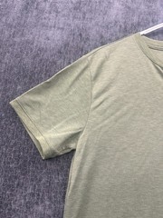 Apt. 9 Premier Flex Henley Shirt Mens Medium Green Classic Casual Short Sleeve
