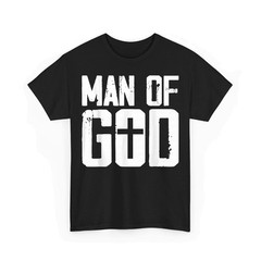 Man of God Jesus Cross Design Religious Faith Jesus-inspired Unisex T-Shirt