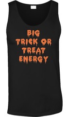 Big Trick Or Treat Energy Halloween Costume Party Funny Parody Saying Mens Tank