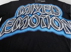 NEW 2026 Mixed Emotion Black “Spirit” Rhinestone High-Quality Men’s T-Shirt S-XL