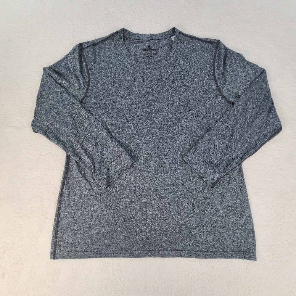 Adidas Shirt Mens Extra Large Gray Casual AeroReady Creator Casual