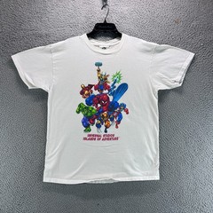 Vintage Marvel Avengers Shirt M Iron Man Hulk Spider Man SuperHero Tee 90s 1998