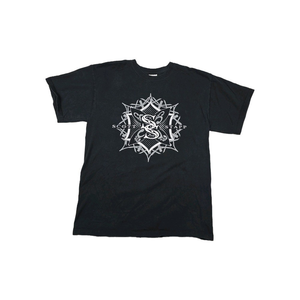 Creed Scott Stapp Black Graphic Y2K Gildan Men’s Size Medium Shirt