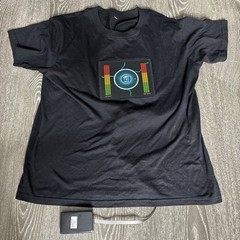 BASS Men’s Black SS Shirt Size M *SOUND ACTIVATED LIGHTS*