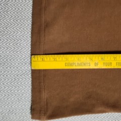 ASOS DESIGN Mens Brown Waffle Knit T-Shirt Short Sleeve 100% Cotton Large L