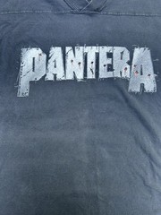 VTG Pantera Football Jersey Shirt XL Winterland Heavy Metal Band Tee Black VNeck