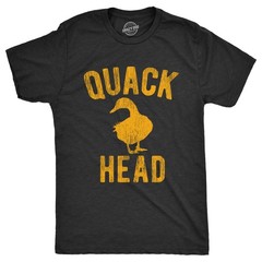 Mens Quack Head T Shirt Funny Duck Hunter Drug Addict Joke Tee for Guys