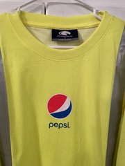 Pepsi Shirt Mens Large High Vis Employee Uniform Reflective Safety Long Sleeve