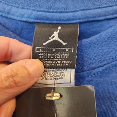 VTG Jordan Shirt Mens Large Blue Respect 23 Dunk Graphic T-Shirt Tee Jumpman
