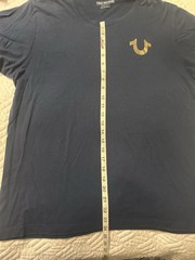 Men’s True Religion Black/Gold T-shirt Size Large See Pics
