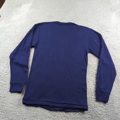 Vintage John Henry T Shirt Mens Small 34-36 Blue Polypropylene Blank Made USA