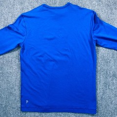 Public Rec Go To Long Sleeve Shirt Mens Medium Blue Crew Neck Pima Cotton Tencel