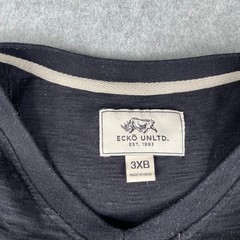 ECKO UNLTD Black Gray 2Tone Gray Black 3XB T Shirt Mens