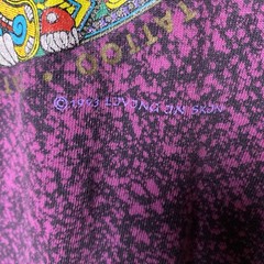 Vintage 1993 Murina Aztec Calendar Acid Wash Tie Dye Purple Graphic Tee Men’s XL