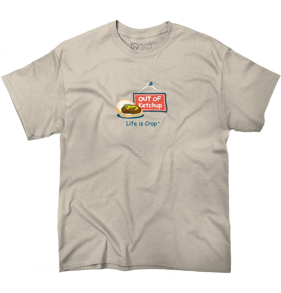 Life is Crap Out of Outdoor Summer BBQ Grill Womens or Mens Crewneck T Shirt Tee