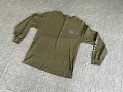 Racks and Reels Green Long Sleeve Crew Neck Graphic T-Shirt Men’s M Cotton