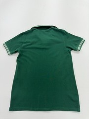 Fred Perry Mens Green Polo Shirt Size M Cotton Ribbed Collar Cuffs