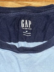 Adult Gap Striped Tshirt Blue Striped Pocket Tee Casual Fashion Style Medium