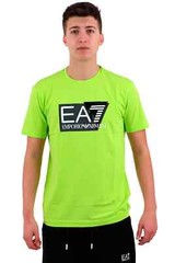 EMPORIO ARMANI EA7 3DPT62 PJ03Z MEN’S 1873 LIME HALF SLEEVE T-SHIRT