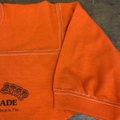 VTG 70s Sportswear Pit Stop Arcade Daytona Beach Silent Ringer Jersey Tee XS USA