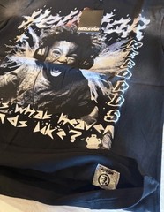 Hellstar Records Graphic Logo T-Shirt Black Cotton Jersey Crew Neck SS Mens M