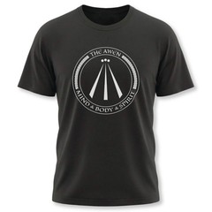 Awen Symbol Graphic with Mind Body Spirit Text T-Shirt | Celtic Unisex Tee