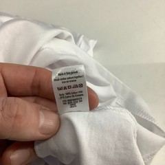 George White T Shirt Mens Xl 45-47in Chest Cotton Crew Neck Sleeve 31.5in Length