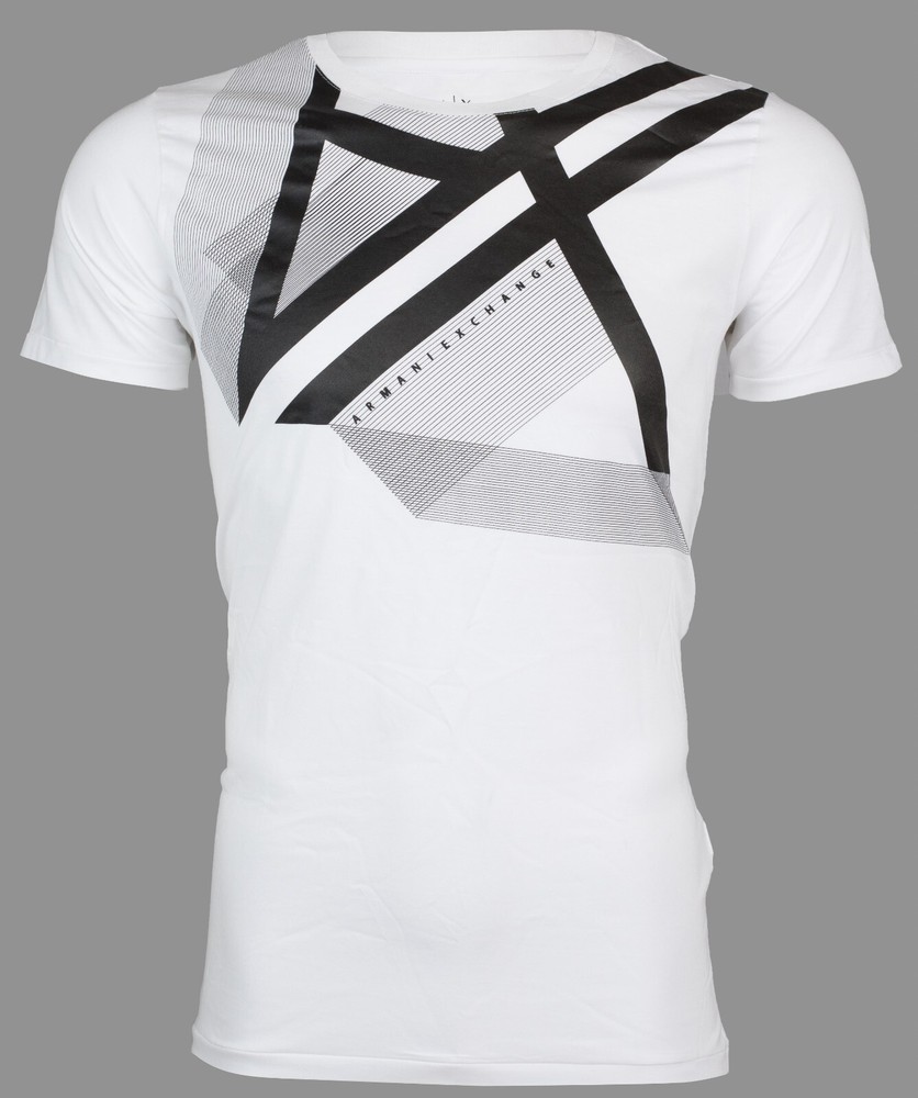 with tags ARMANI EXCHANGE White RIGHT SIDE UP Short Sleeve Slim Fit Desi G1N