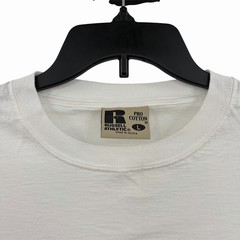 Vintage Russell Athletic Pocket Shirt Mens Large White Pro Cotton Active Y2K