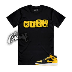 1 New Love Black Varsity Maize Yellow White 2025 T Shirt Match Match RISK