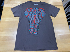 Shirts Happen Elephant Graphics Gray Tshirt – Men’s Sz S