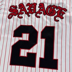 VIP Exclusive Baseball Jersey Drake x 21 Savage “SAVAGE 21” Size L