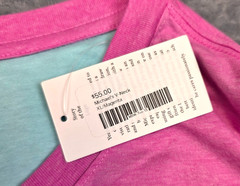 $55 New MICHAEL’S V-Neck SS Shirt Men XL X-LARGE Magenta Pink Cotton Poly Blend