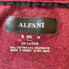 Alfani Men’s Split V-Neck Short Sleeve Red Shirt 3X