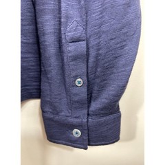 Ted Baker London Slub Henley Shirt Men’s XL Long Sleeve Floral Trim Preppy