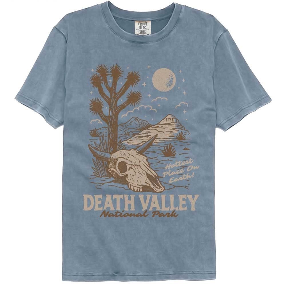 DEATH VALLEY T-Shirt National Parks Adult HOTTEST PLACE New Official Blue Jean