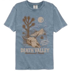 DEATH VALLEY T-Shirt National Parks Adult HOTTEST PLACE New Official Blue Jean