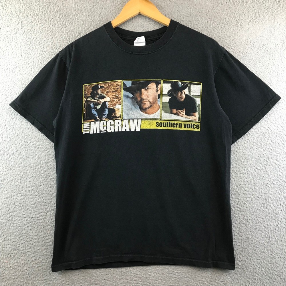 Tim McGraw Southern Voice Tour 2010 Black T-Shirt Country Music Band Tee M
