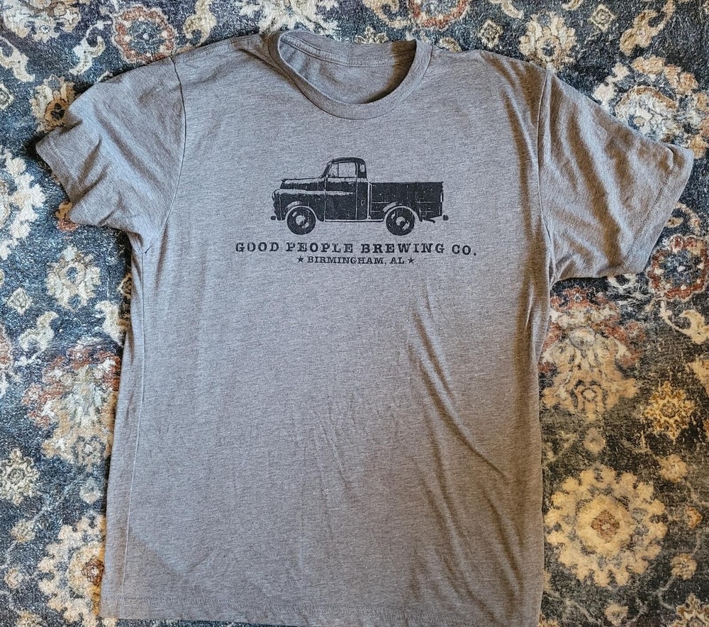 Good People Brewing Co. Birmingham AL Gray Graphic T-Shirt