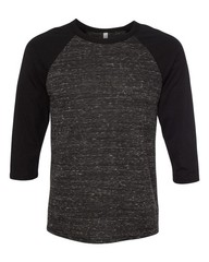 🔥 Bella + Canvas Men Three-quarter Sleeve Blend Baseball T Shirt Up To 2XL 3200
