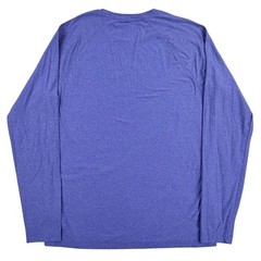 Rhone Reign Long Sleeve Shirt Men XL Blue Heather Synthetic Performance 100307