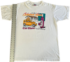 Vtg. 90s Caledonia Adobe San Miguel Car Show Wine Tasting T-Shirt XL Oneita USA