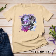 Golden Retriever Vintage Watercolor Dog Portrait Women Mom Unisex T-shirt