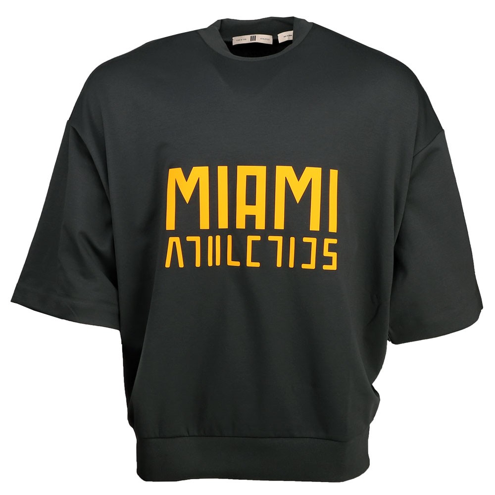 adidas Fear Of God Athletics Ncaa Crew Neck Short Sleeve T-Shirt Mens Grey Casua