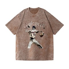 Unisex Godspeed Skeleton Baseball Gift Tee Gothic Sports Fan Casual T-Shirt
