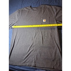 Carhartt Men XL K87 Workwear Pocket T-Shirt Charcoal Heather Grey Original Fit