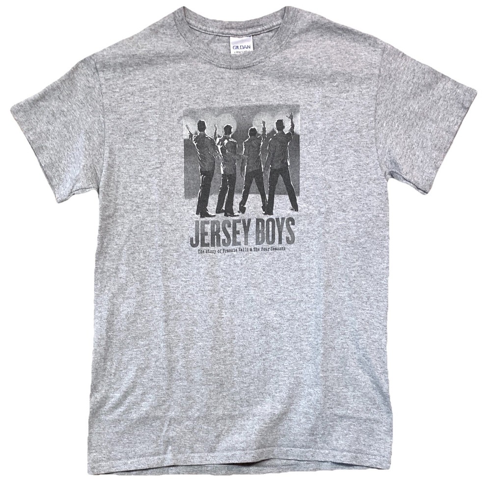 Jersey Boys The Story Of Frankie Valli & Four Seasons T-shirt Size Small Gray