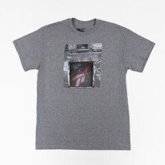 Reebok Men Logo Graphic T-Shirt Dark Gray Size L